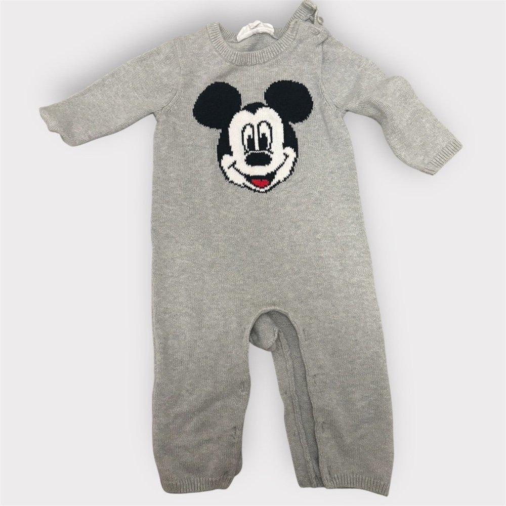 Baby Gap x Disney Mickey Mouse Sweater Long Sleeve Onesie 12-18 Months